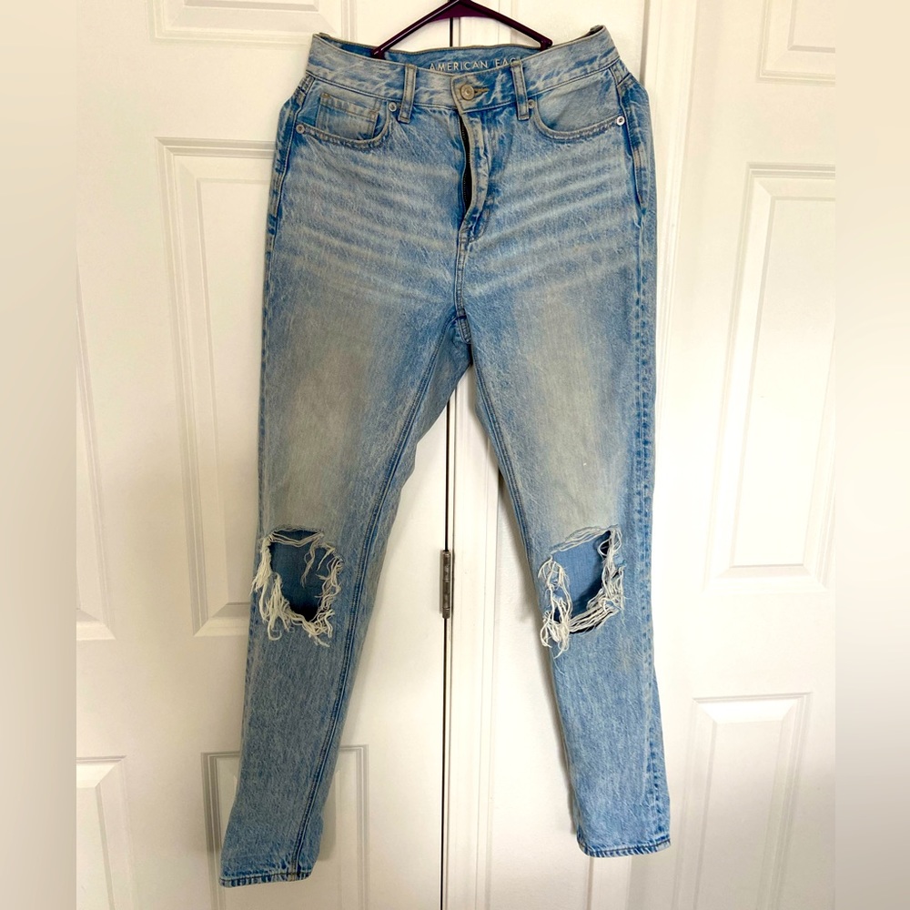 Ripped mom jeans